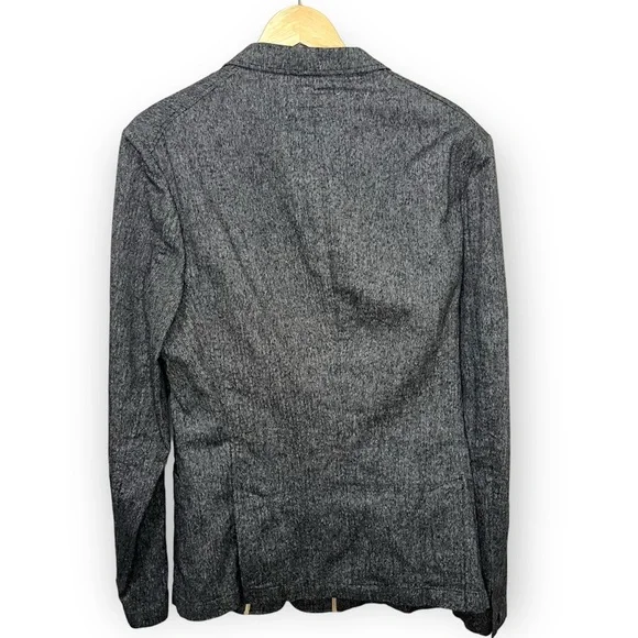 Rag & Bone Phillips Herringbone Blazer Cotton Linen Grey Size 42